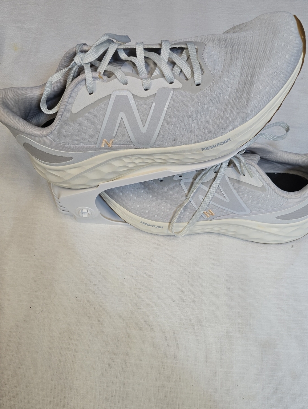 New Balance Women's Light Gray Fresh Foam Running Sneakers